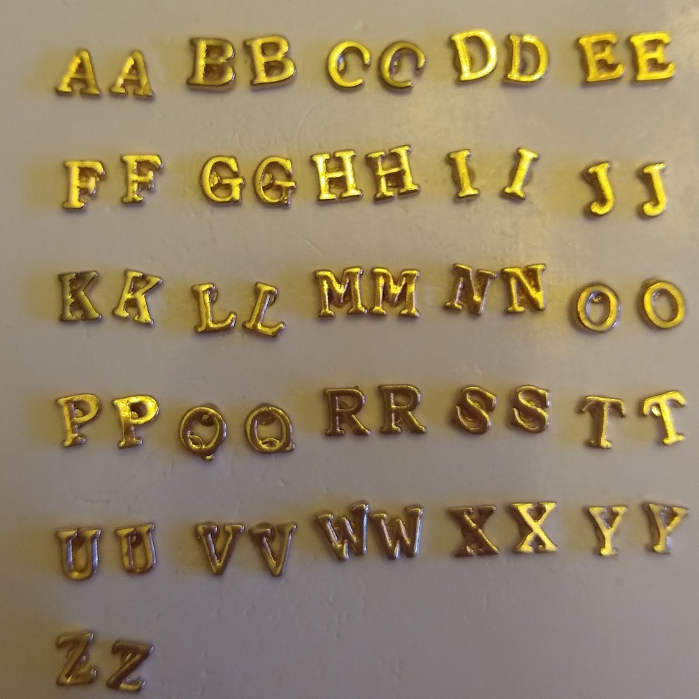 Alphabet earrings